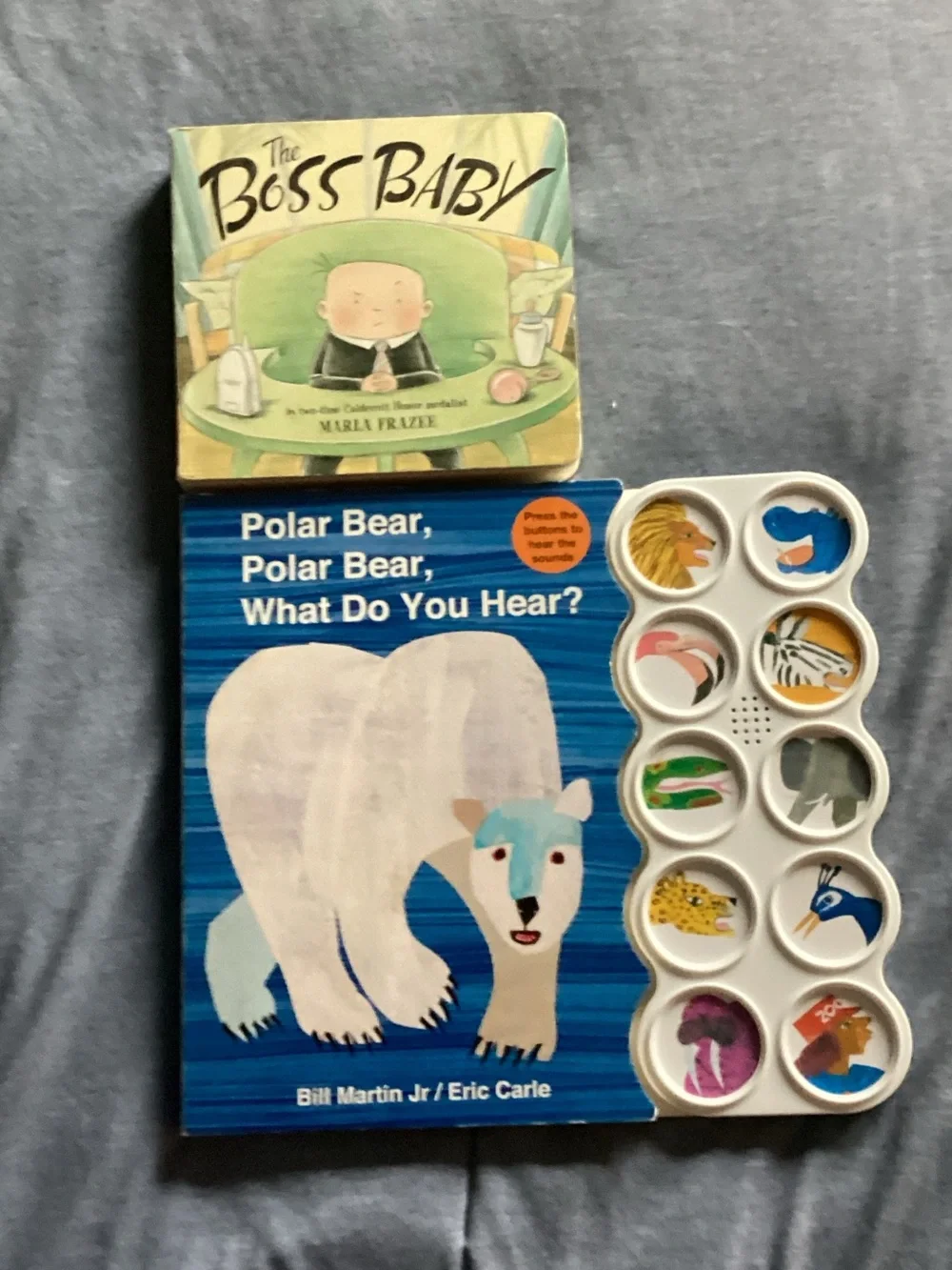Polar Bear, Polar Bear, What Do You Hear? Sound Book - Blue+ boss baby